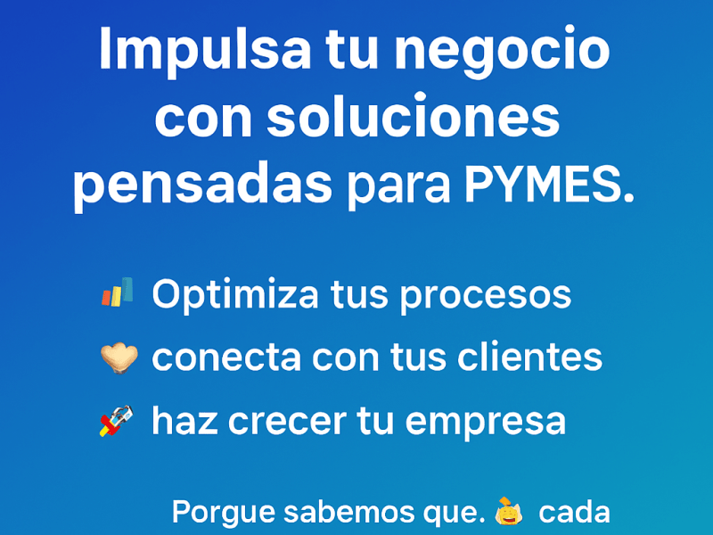¡El crédito más fácil para tu Pyme ya está&nbsp;aquí!�